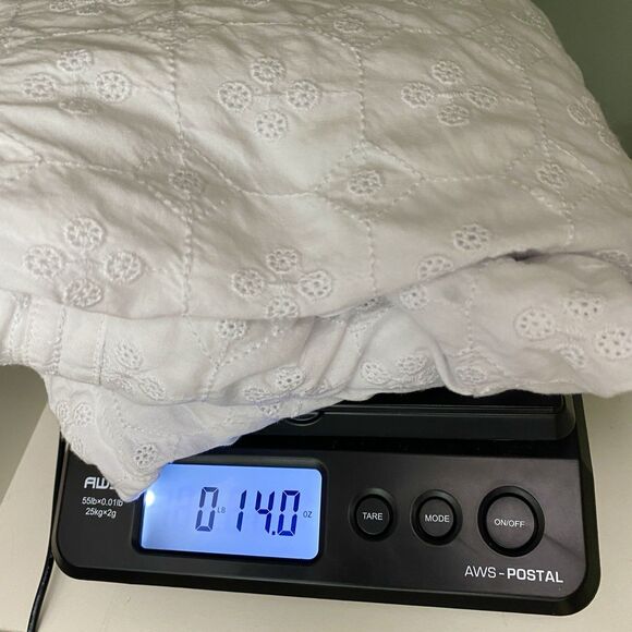 Old Navy Top Womens 3X White Tunic Eyelets Adjustable Strap Pockets Cottagecore - Picture 10 of 10